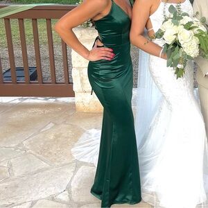 Emeral green formal dress